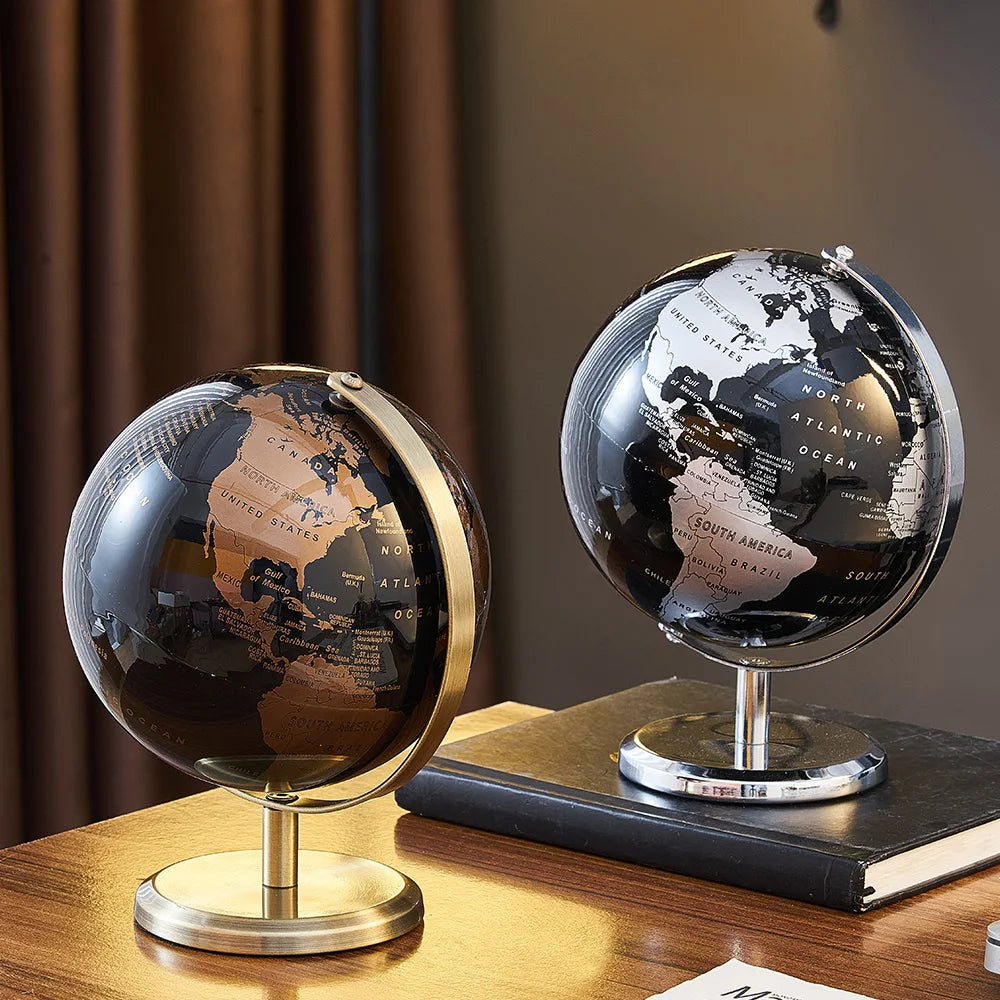 Retro Minimalist World Desk Globe