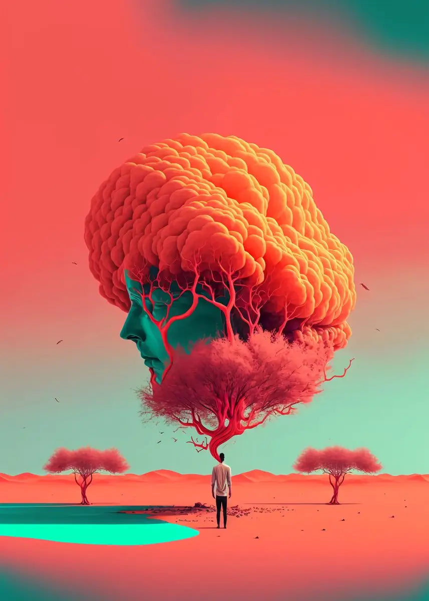 Surreal Modern Art Hi-Contrast Canvas Prints