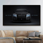 Luxury Black Phantom Motivational Canvas Print