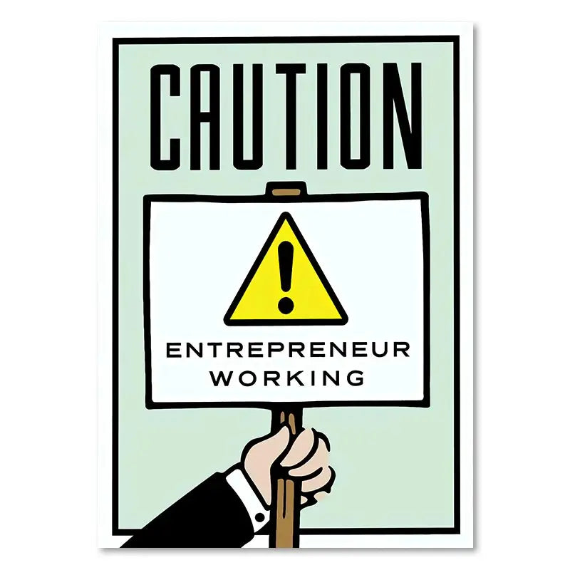 Millionaire Motivational Monopoly Canvas Prints