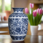 Classic Ceramic Blue & White Vase