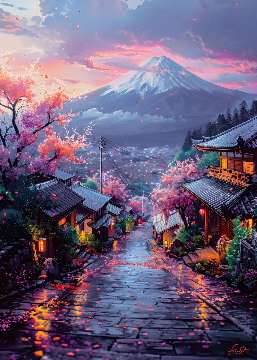 Cherry Blossoms Blooming Canvas Print