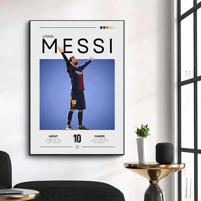 Famous Football (Soccer) Legends Canvas Prints