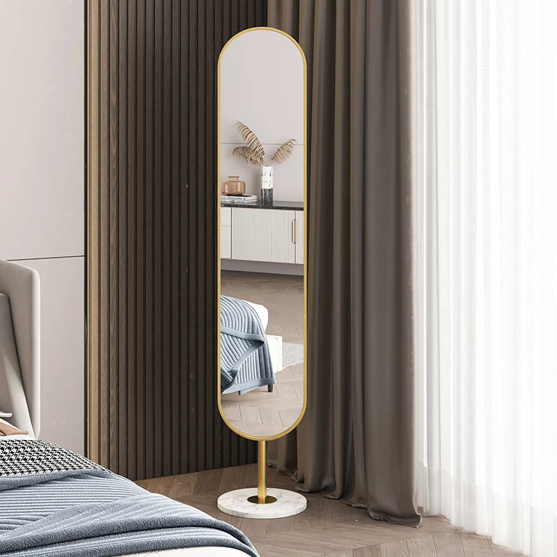 Oval Rotating Floor-Standing Mirror