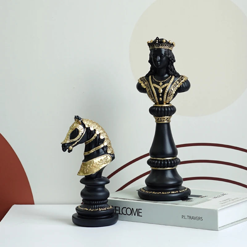 Royal Chess Piece Collection Statue