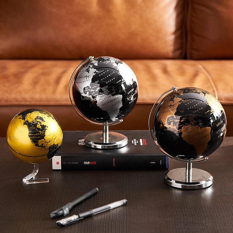 Retro Minimalist World Desk Globe
