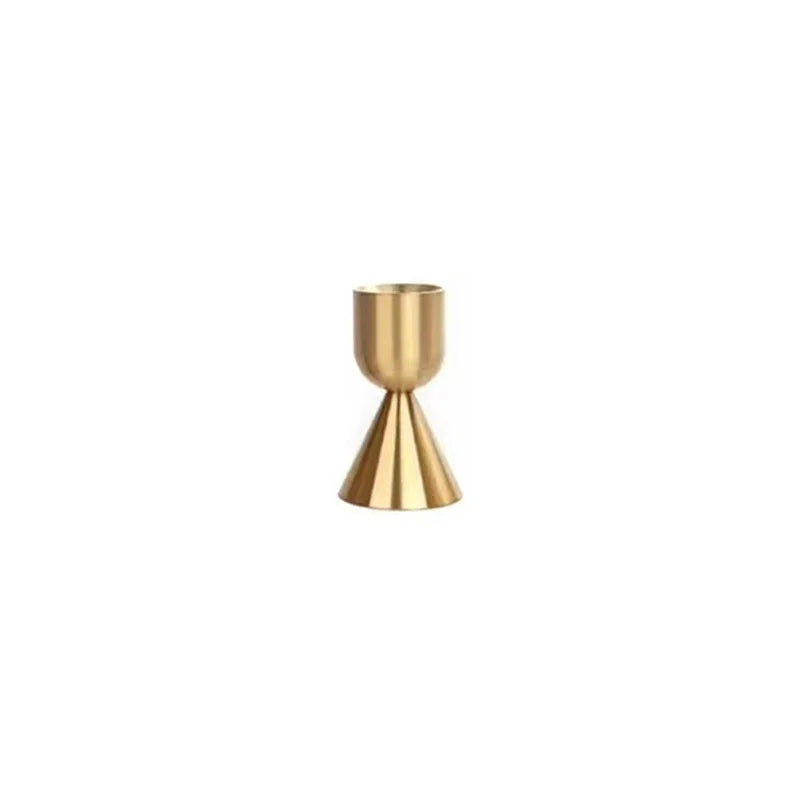 Gold Nordic Metal Candlestick Holder