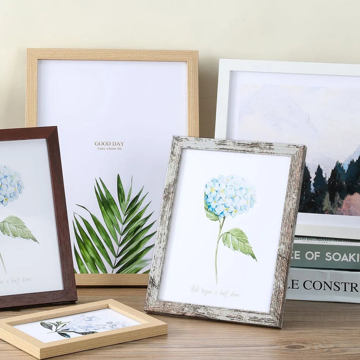 5-Piece Wooden Picture Frames