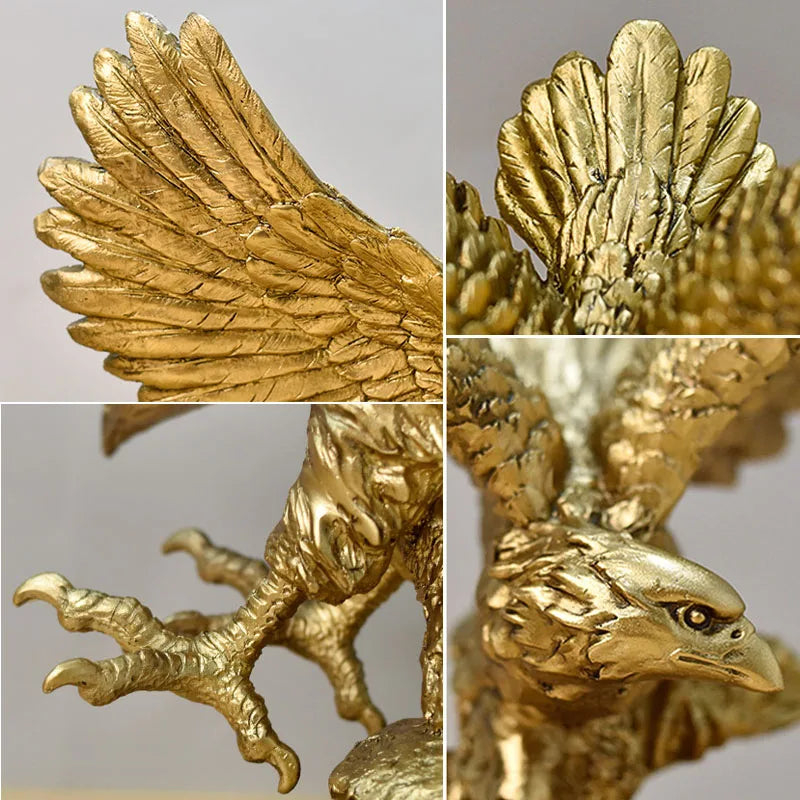 Golden American Eagle Ornament | 3 Sizes