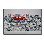 Classic Golf MK I Dismantled Mechanics Canvas Print