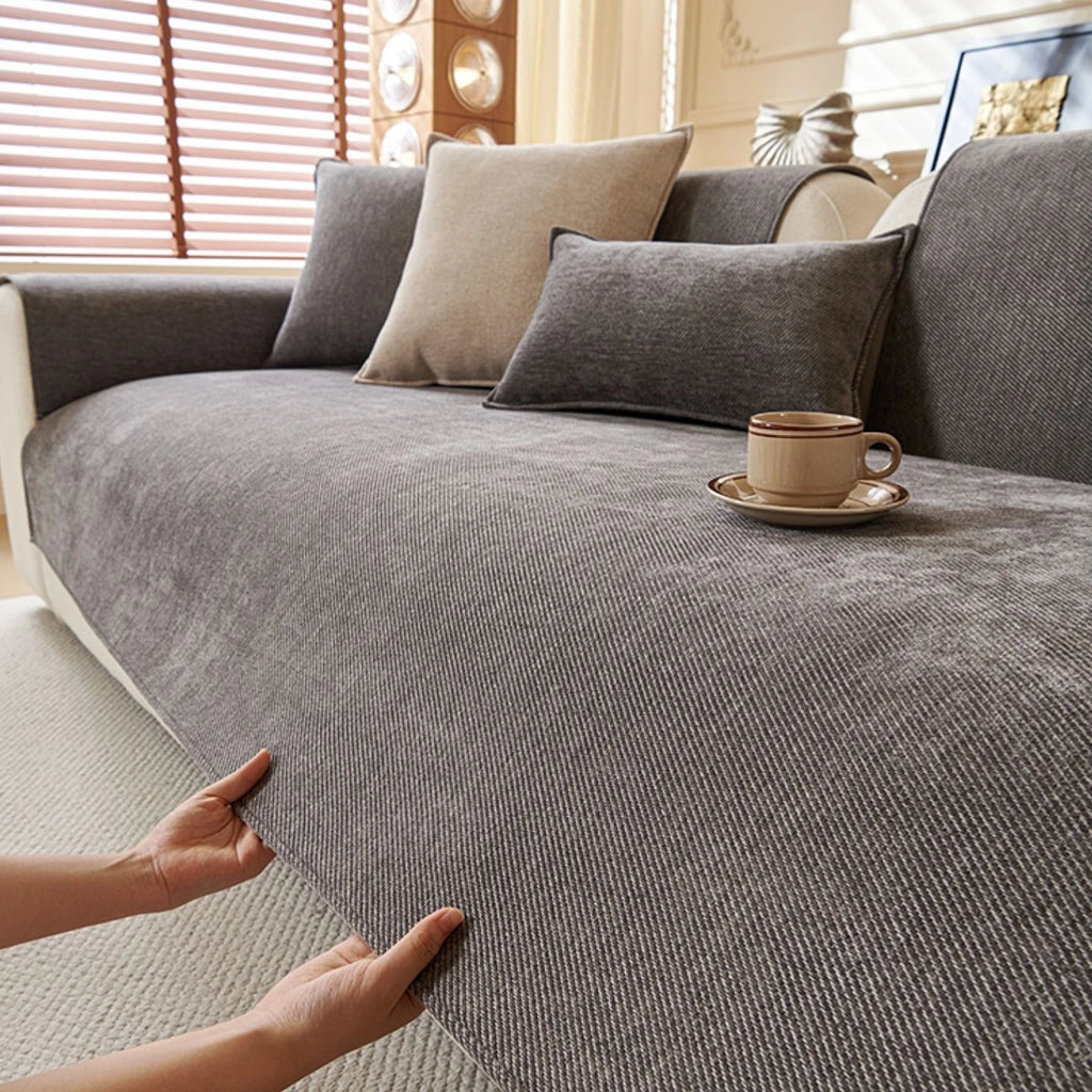 Twill Chenille Anti-Slip Sofa Cover