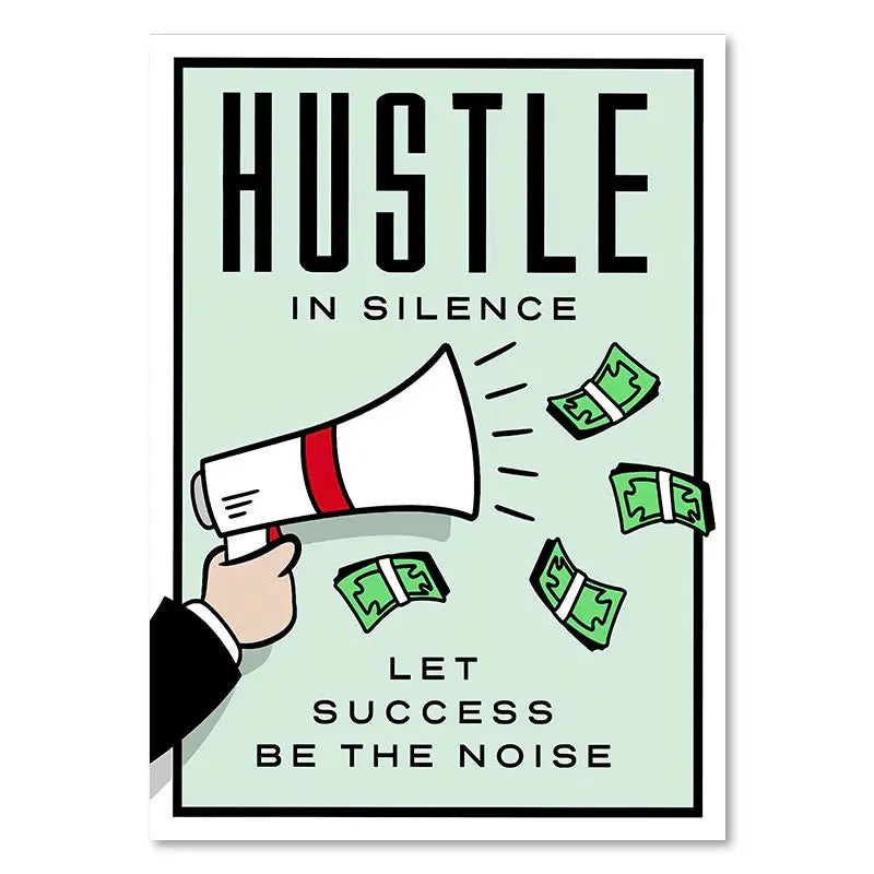 Millionaire Motivational Monopoly Canvas Prints