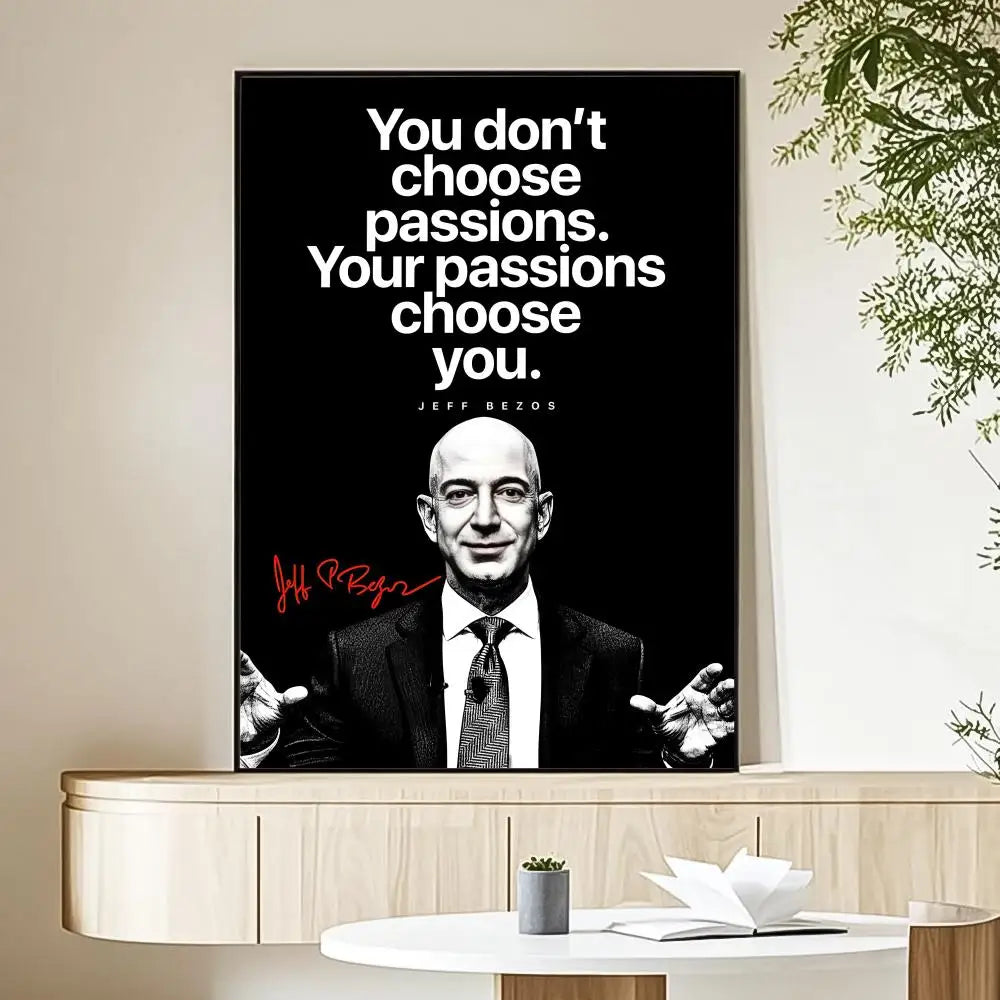 Billionaire Mindset Inspirational Quote Canvas Print