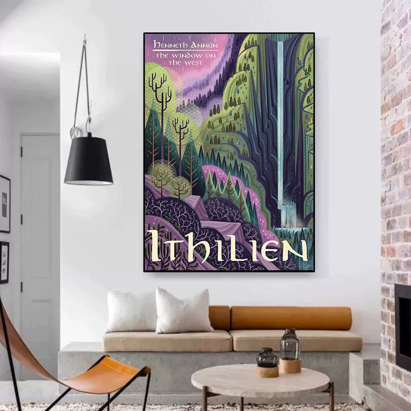 Retro Fantasy Film Kingdom Travel Canvas Prints