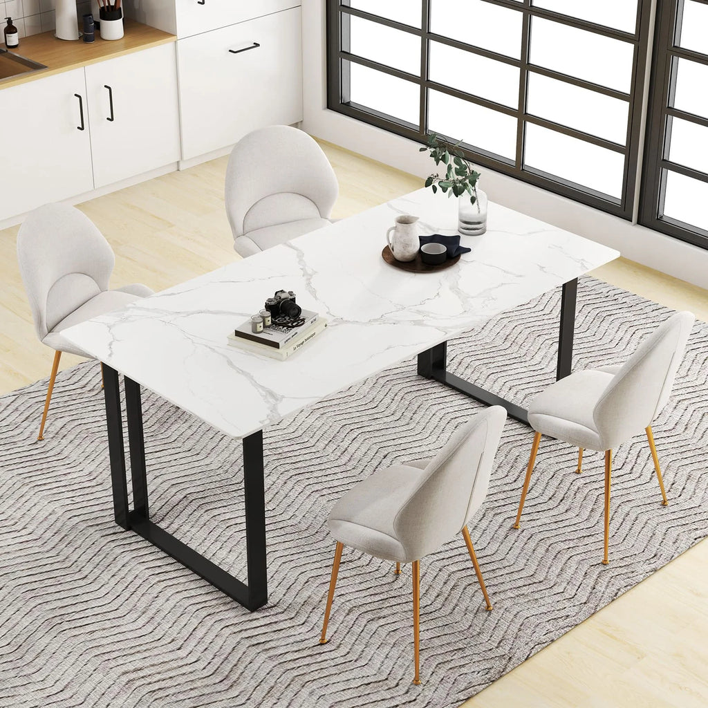 Venice Upholstered Accent Dining Chairs - Sleek Surprises