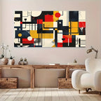 Cubism Geometric Modern Art Landscape Canvas Print