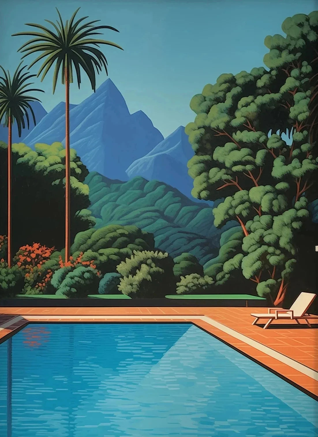 Hiroshi Nagai Inspired Summer Skies Scenic Art Canvas Prints