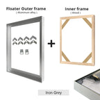 Canvas Frame DIY Kit with Metal Floating Frame