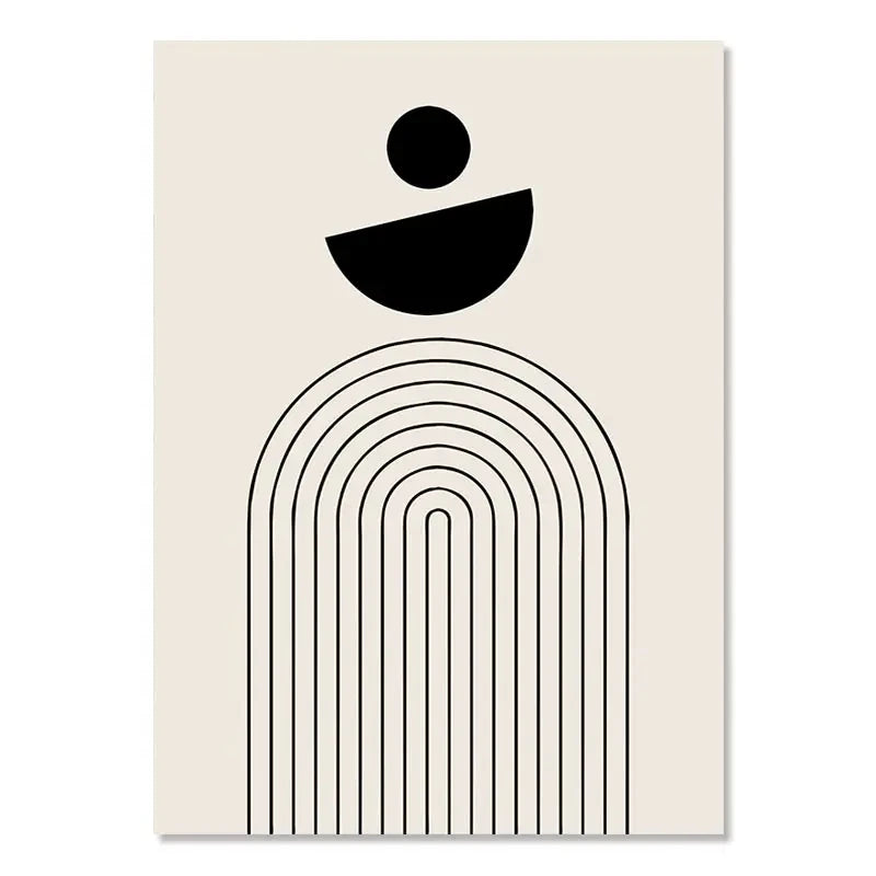 Abstract Minimalist Boho Art Canvas Prints