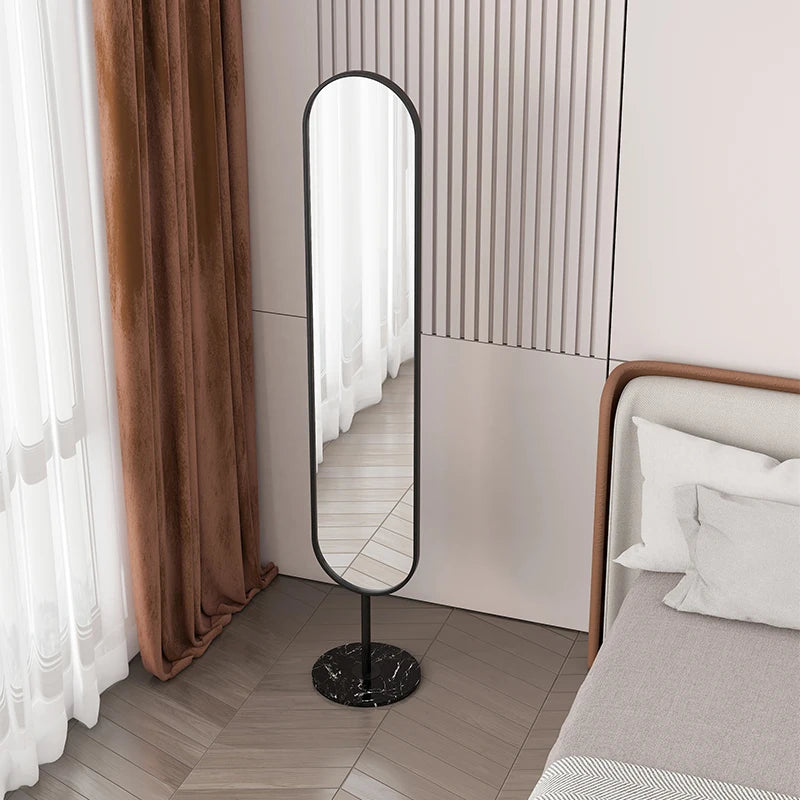 Oval Rotating Floor-Standing Mirror