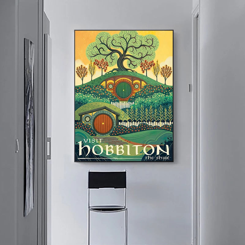 Retro Fantasy Film Kingdom Travel Canvas Prints