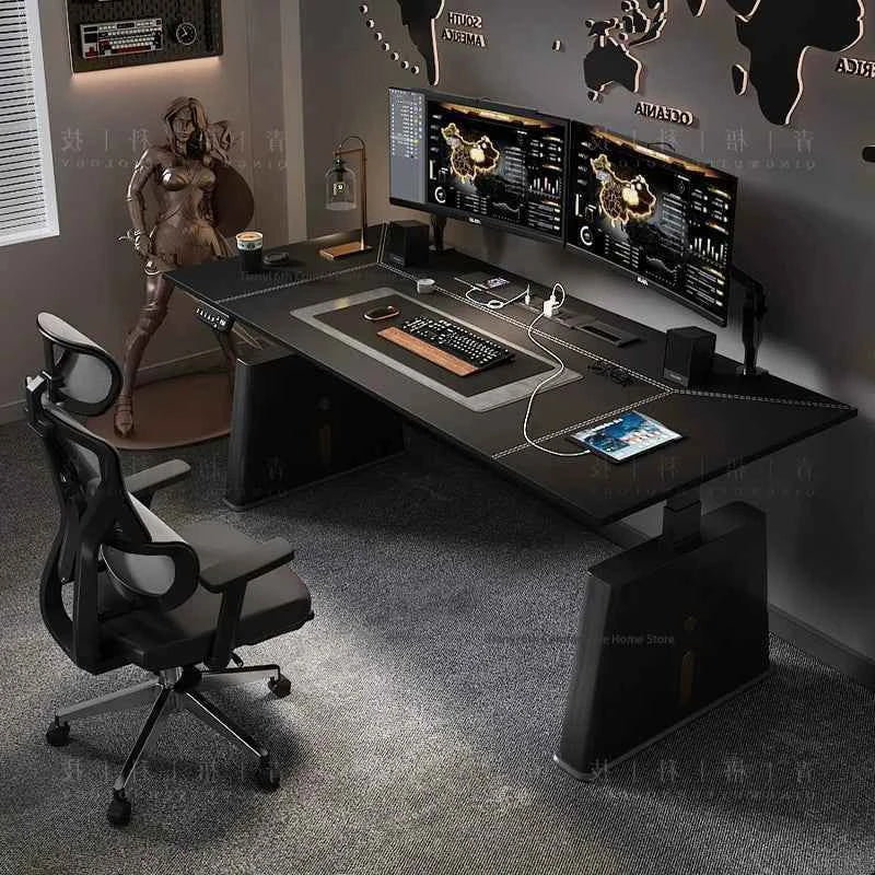 Modern Electric Height-Adjustable Desk Computer Desk Stand Office Smart Solid