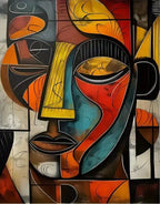 Alkebulan Impressionist African Art Canvas Print