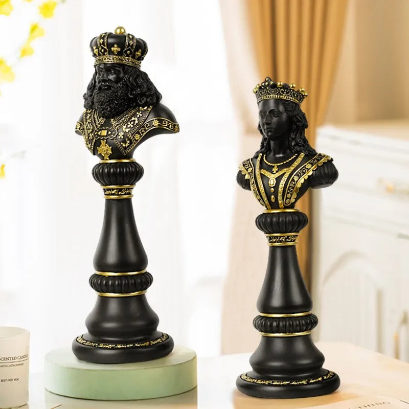 Royal Chess Piece Collection Statue - Sleek Surprises