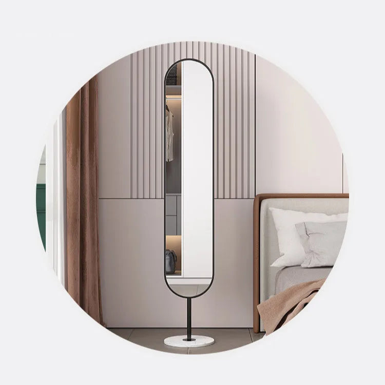 Oval Rotating Floor-Standing Mirror