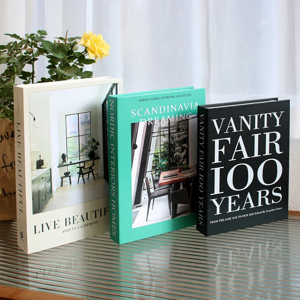 3-Piece Decor Display & Prop Books Set