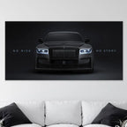 Luxury Black Phantom Motivational Canvas Print
