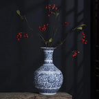 Classic Ceramic Blue & White Vase