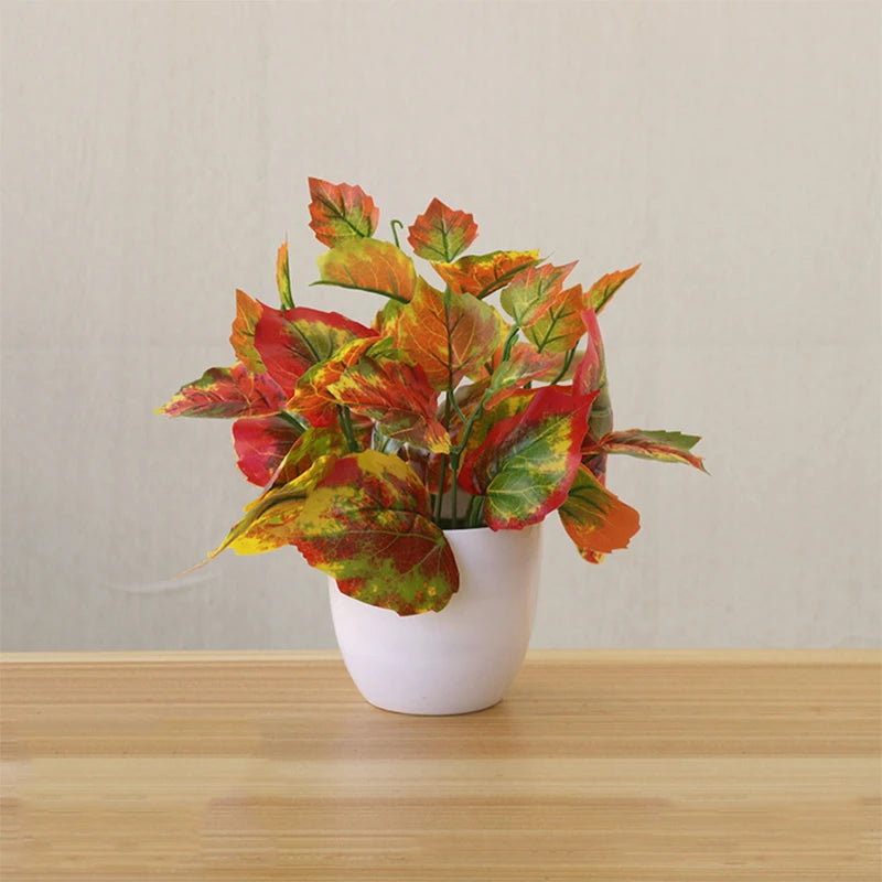 1-Piece Potted Bonsai Artificial Plants with Pots