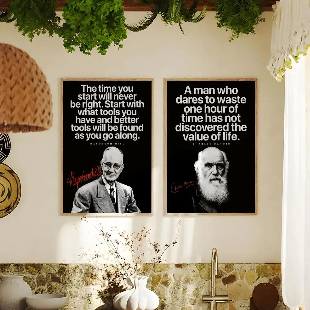 Billionaire Mindset Inspirational Quote Canvas Print