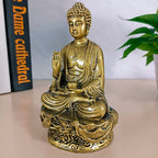 14cm Gold Shakya Muni Buddha Sculpture