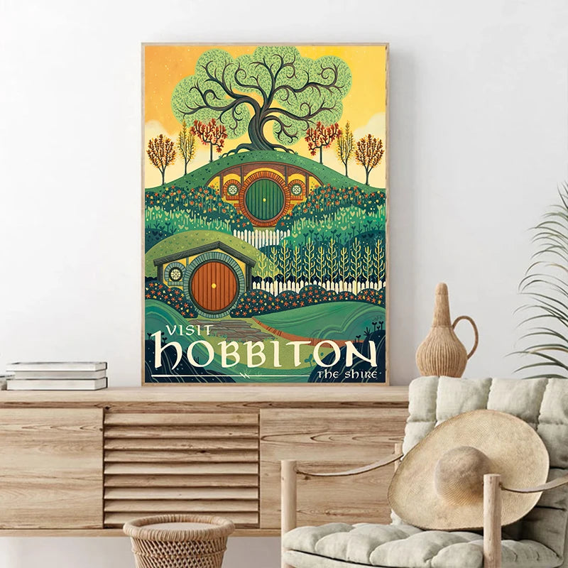 Retro Fantasy Film Kingdom Travel Canvas Prints