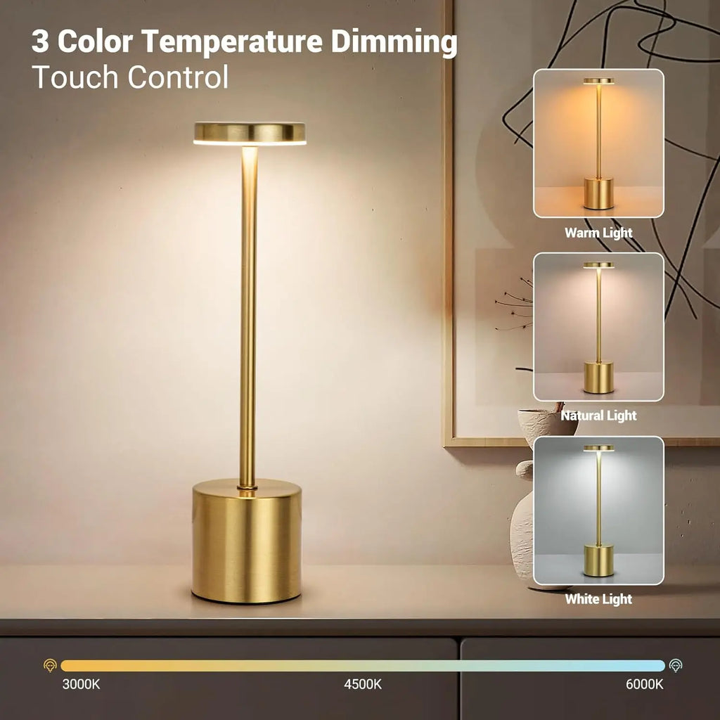 Minimalist LED Touch Rechargeable Lamp