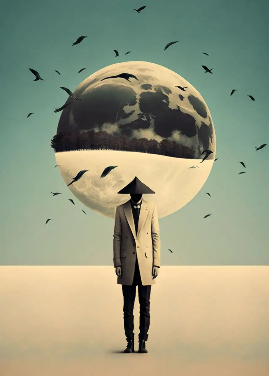 Surreal Modern Art Hi-Contrast Canvas Prints