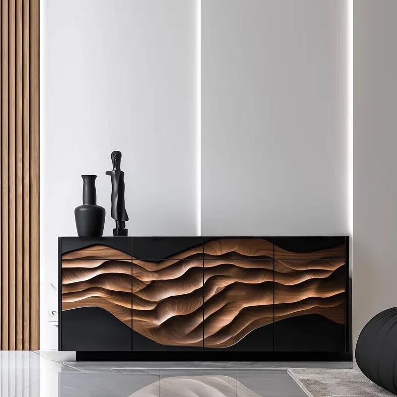 Teres Black Walnut Bespoke  Crafted Cabinets