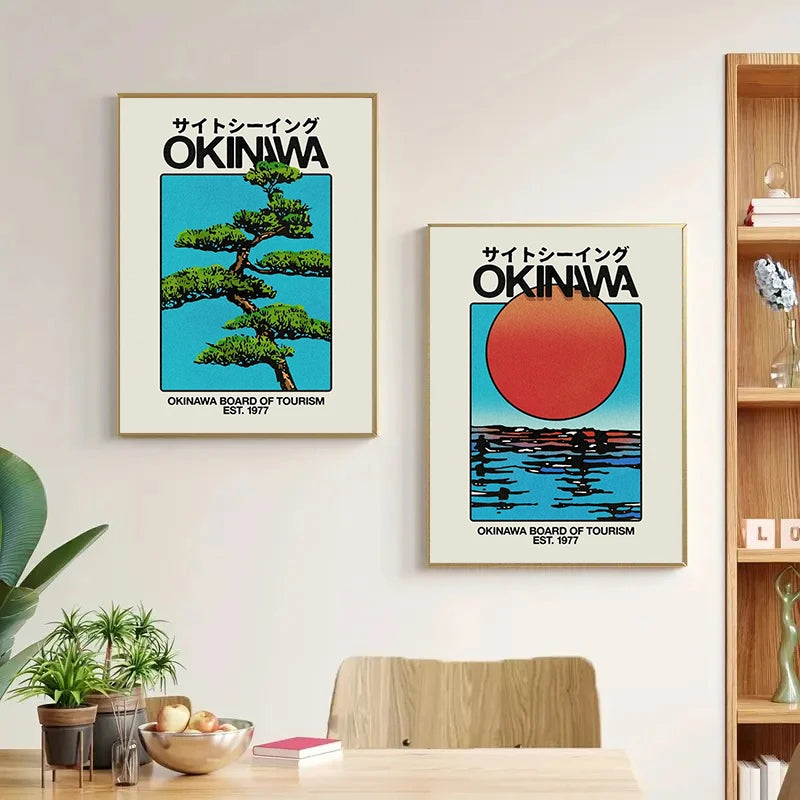 Nihon Retro Abstract Art Canvas Prints
