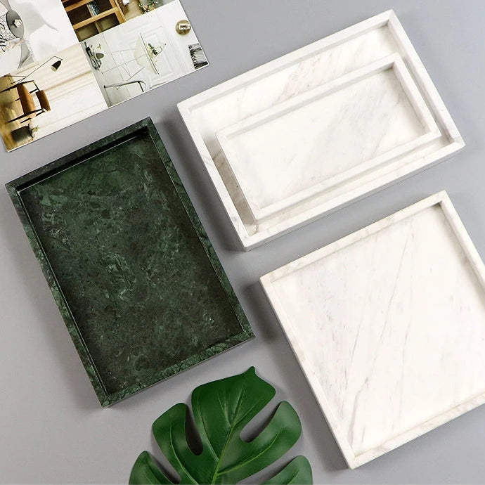 Luxury Carved Natural Stone/Marble Storage Tray