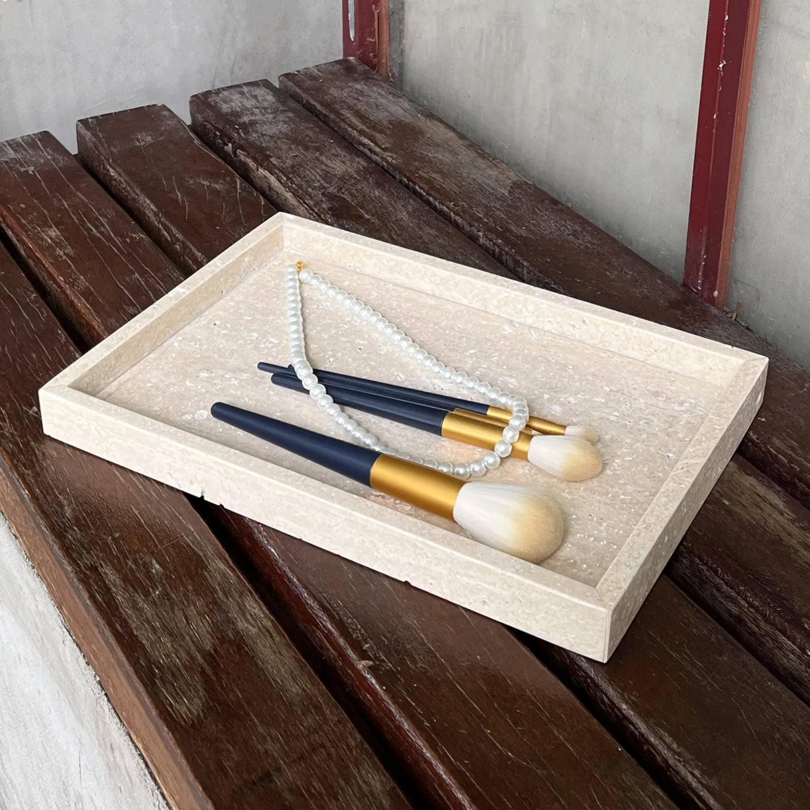 Luxury Carved Natural Stone/Marble Storage Tray