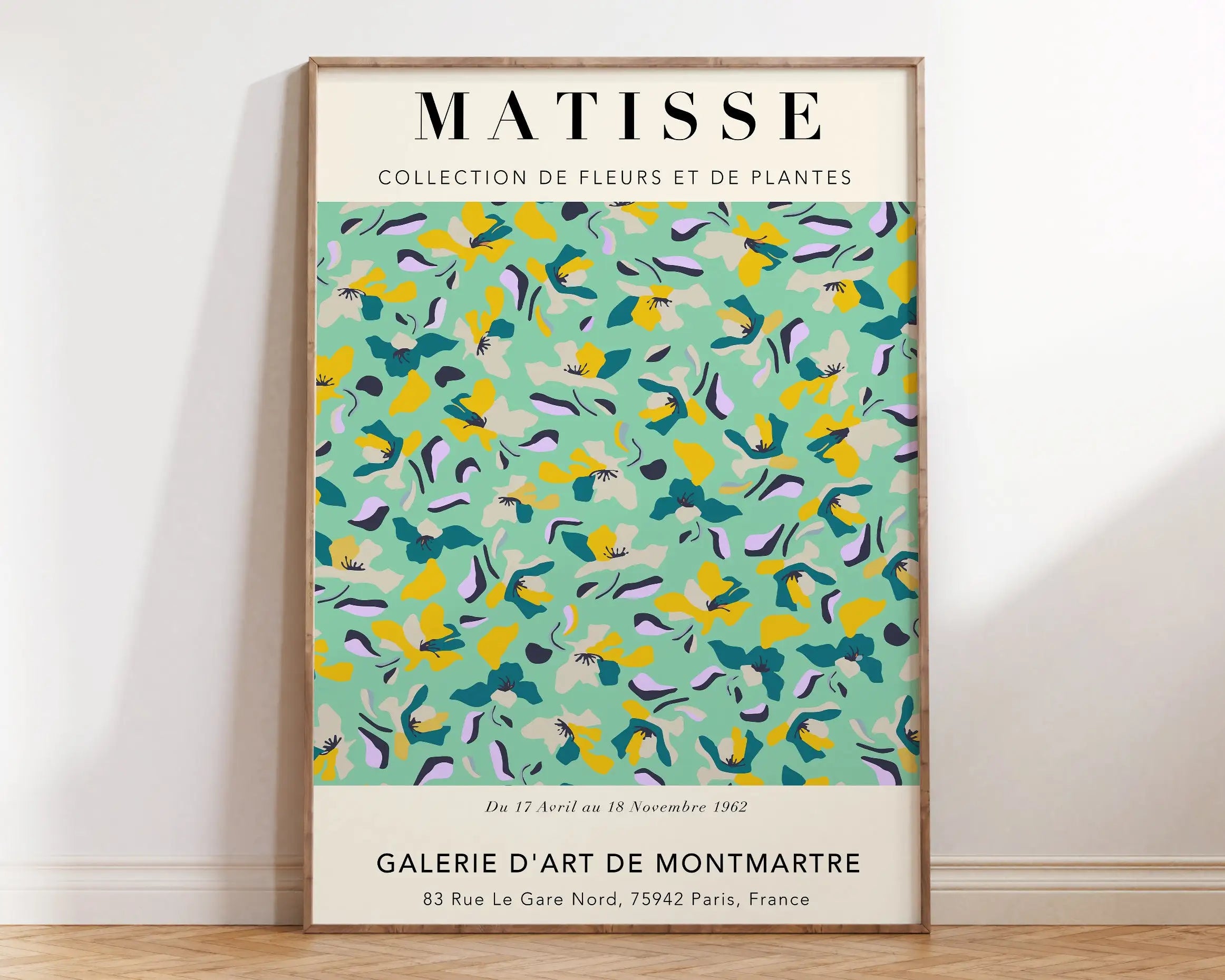 Matisse Floral Cut Outs Exhibition Canvas Print