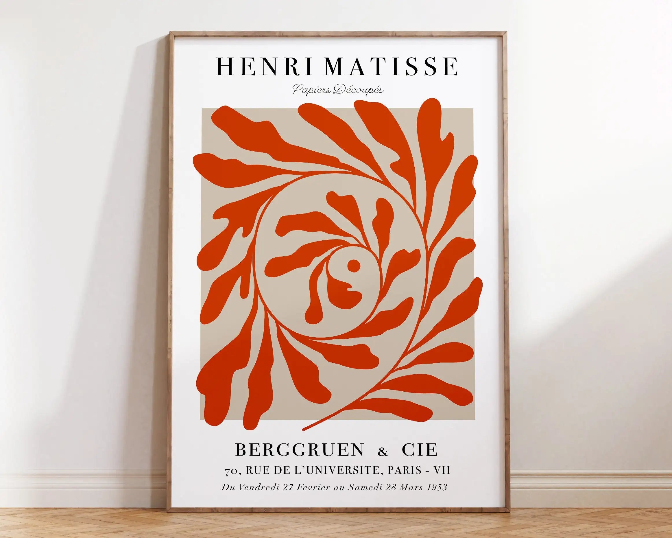 Matisse Floral Cut Outs Exhibition Canvas Print