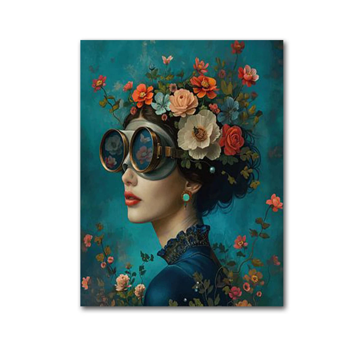 Beauty In Floral Shades Boho Canvas Prints