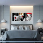 3-Piece Amor Rouge Lipstick Canvas Prints