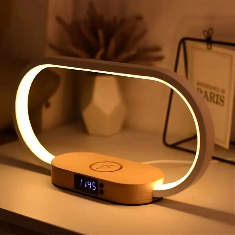 Oval Wireless Charging LED Lamp Hub - Sleek Surprises