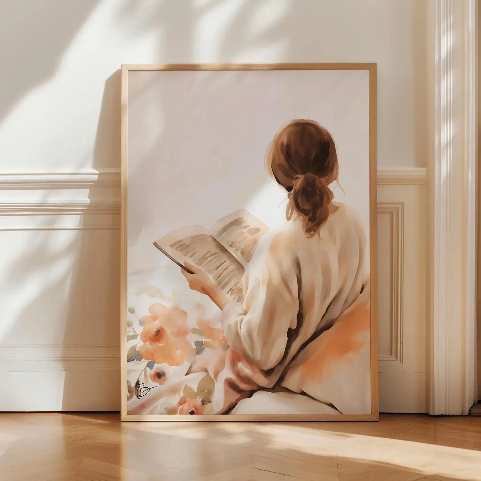 Green Abstract Flowers & Models Canvas Prints