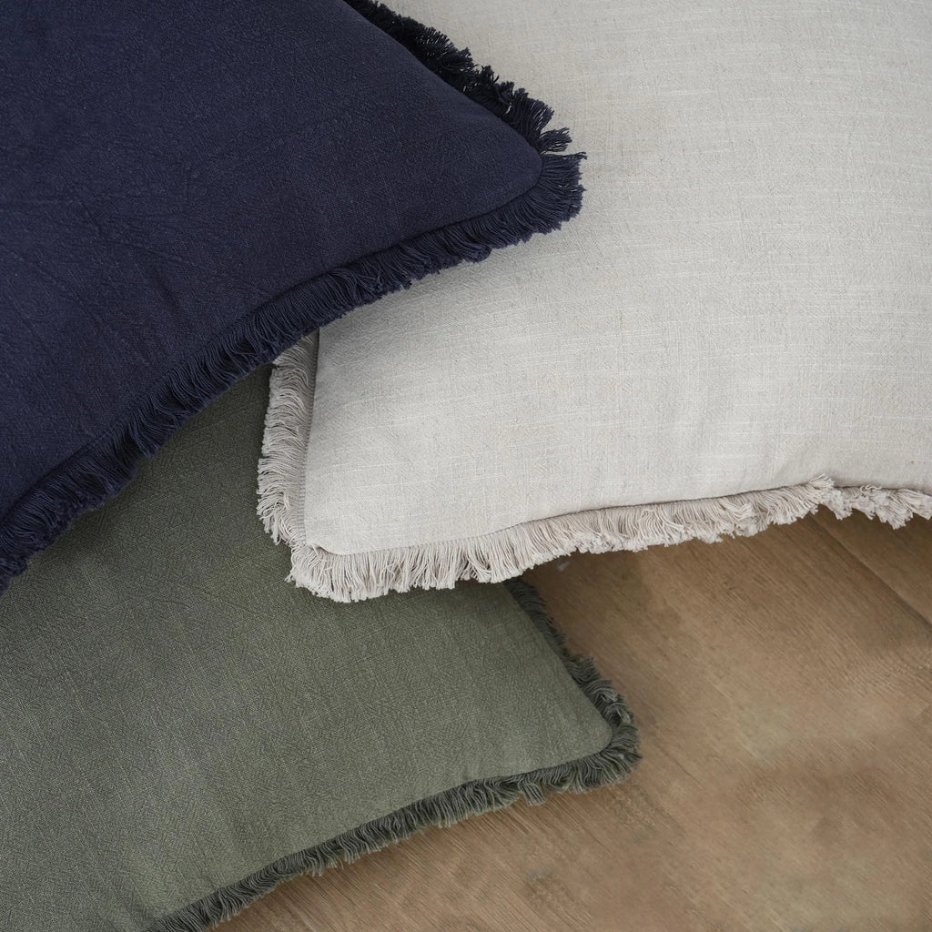 2-Piece Linen Farmhouse Cushion Covers