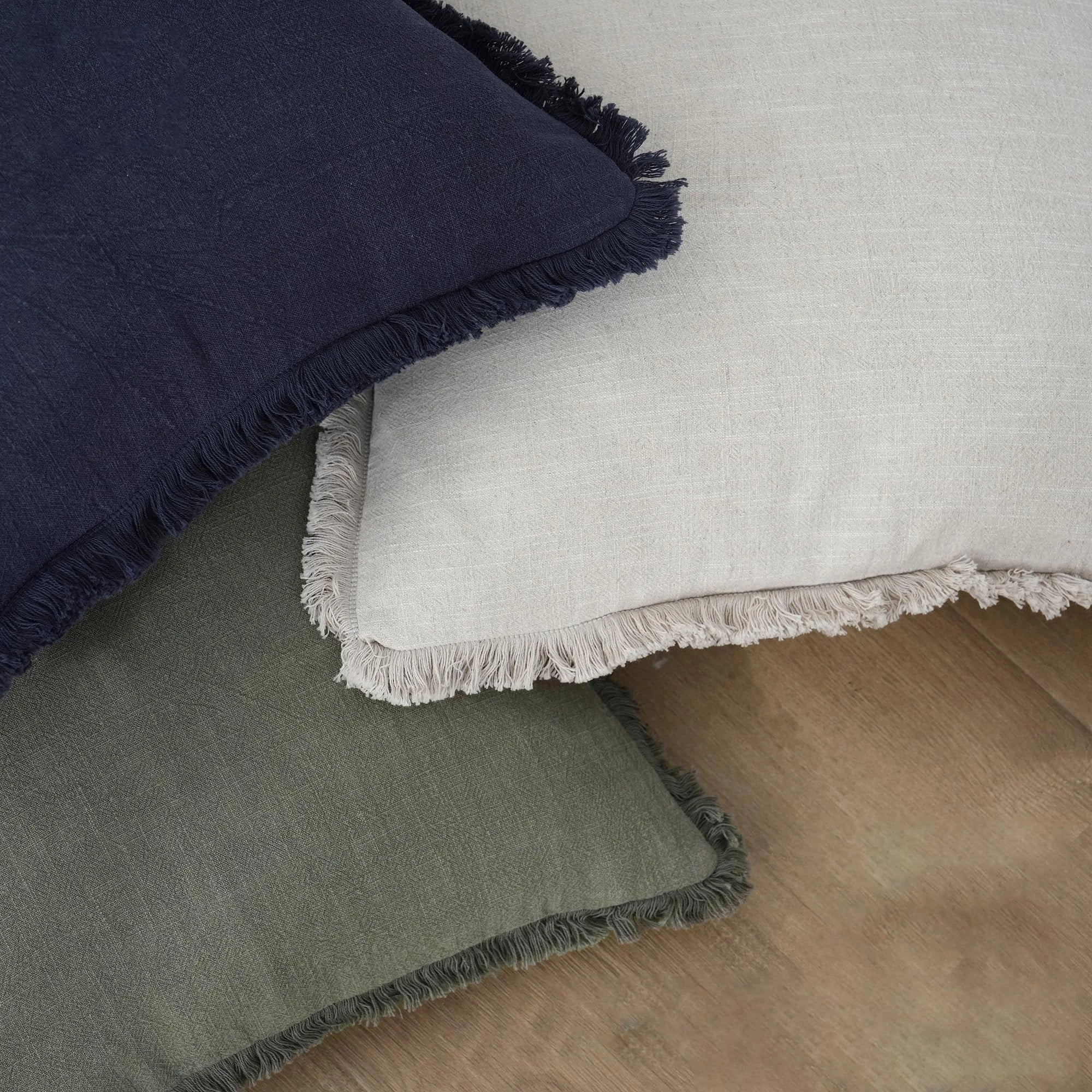 2-Piece Linen Farmhouse Cushion Covers
